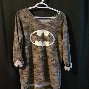 Camo Licensed Batman Sweat Top SIZE LARGE
